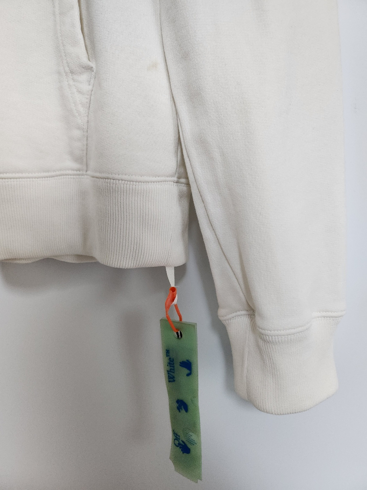 M 오프화이트 스텐실 애로우 남성 후드티 OMBB034E20FLE004 이미지