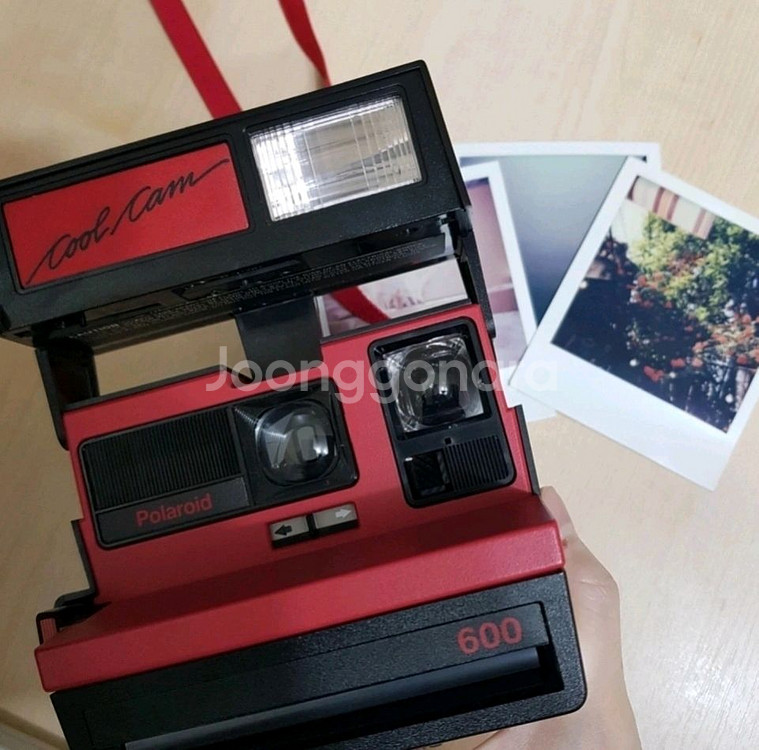 [상태 최상] 폴라로이드 카메라 쿨캠 레드 600 Cool Cam--0