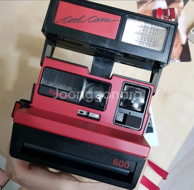[상태 최상] 폴라로이드 카메라 쿨캠 레드 600 Cool Cam--5