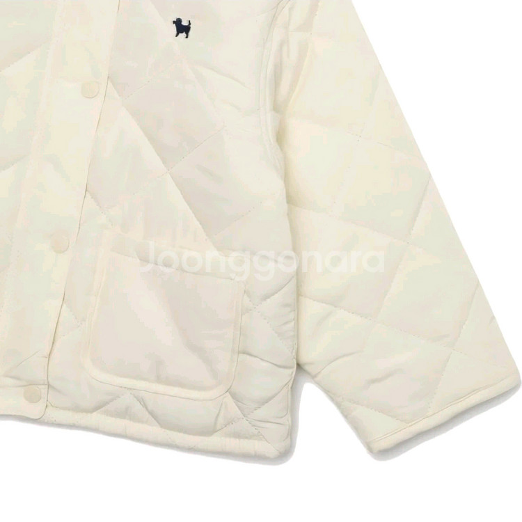 블루독 베이비 패딩 점퍼 머플러 세트 6Y--7