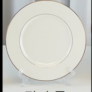 (미사용)한국도자기 라비앙로즈 접시 화이트