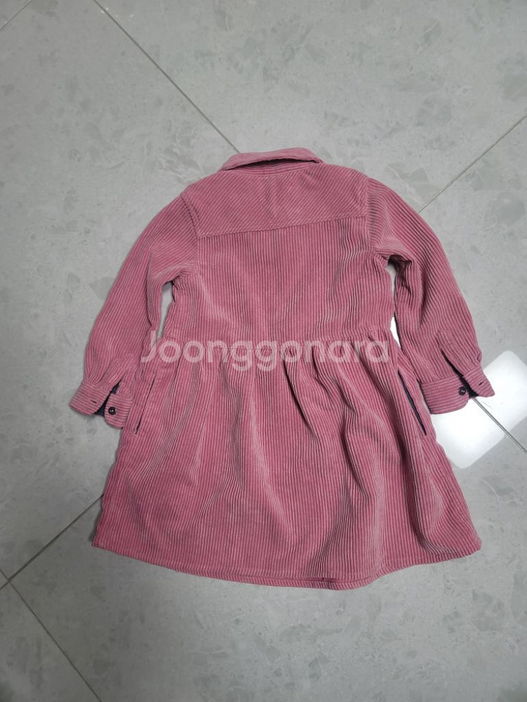 타미힐피거 핑크 코튜로이 원피스 키즈 3Y 98cm--1