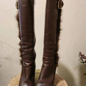 [가격내림][230송치장식 ]DAKs 소가죽 롱부츠