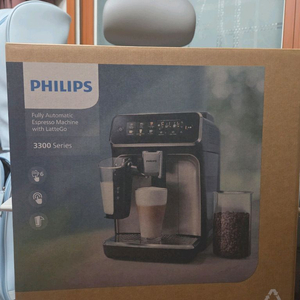 미개봉새제품 필립스 3300 시리즈 에스프레소 머신 라떼고 3300 ep3347/93 전자동 에스프레소 머신