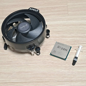 반택포 AMD RYZEN 라이젠 5 1600 CPU 6코어 12쓰레드+쿨러+써멀구리스 포함