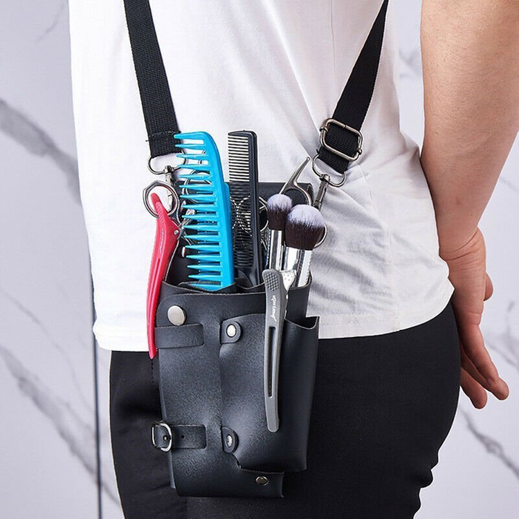 새 미용 가위 보관 가방 미용사 이발사 톱가위집 스텝 이발 보존--2