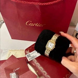 까르띠에 팬더 금장 워치 옐골 금통