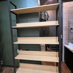 모듈형 선반장 원목 선반 수납 책장 조립 목재 펜트리 철제 선반장 5단