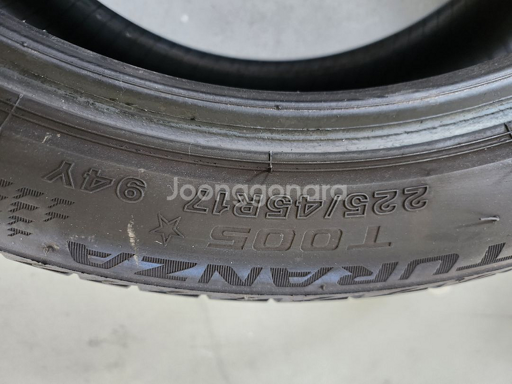 브릿지스톤 225/45R/17 런플랫 타이어--8