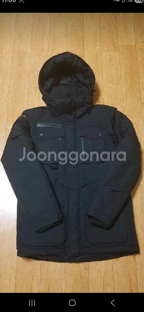 (새상품급)아이더 여성 방수 덕다운 기능성 패딩 블랙 자켓, 66사이즈--0