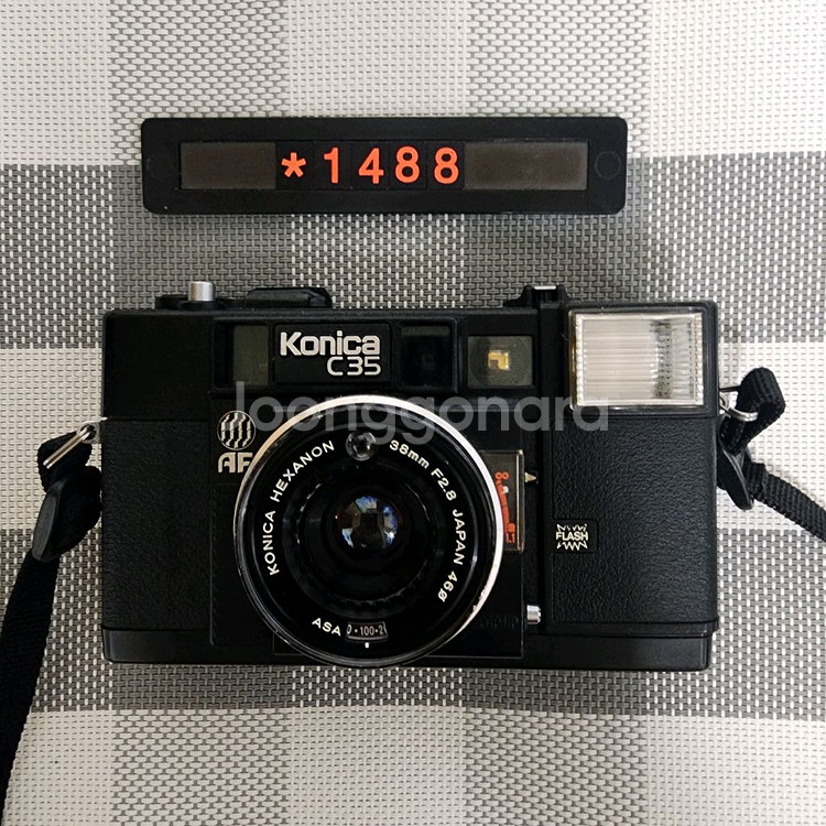 코니카 C 35 AF 필름카메라--0