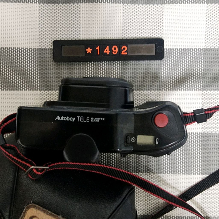 캐논 오토보이 텔레 필름카메라 파우치포함--1