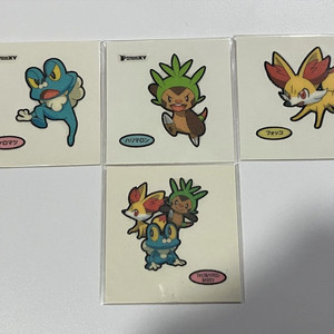 포켓몬XY 스타팅 일판 띠부띠부씰 이미지