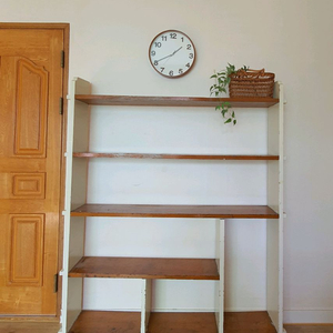 근대사 빈티지 원목 4단선반