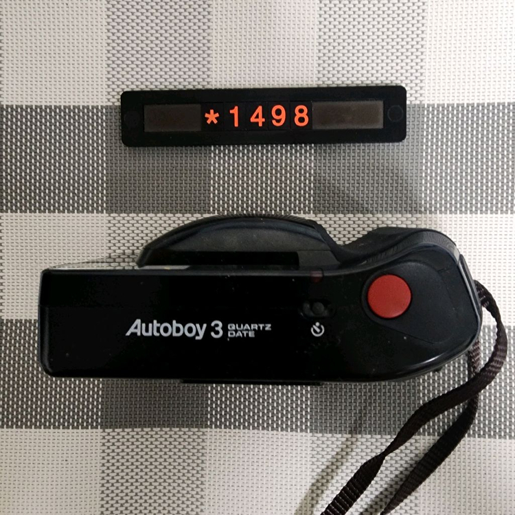 캐논 오토보이 3 데이터백 필름카메라--1