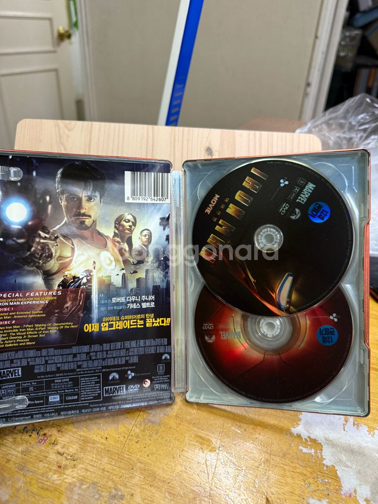 DVD 아이언맨 스틸북 한정판,2disc--3