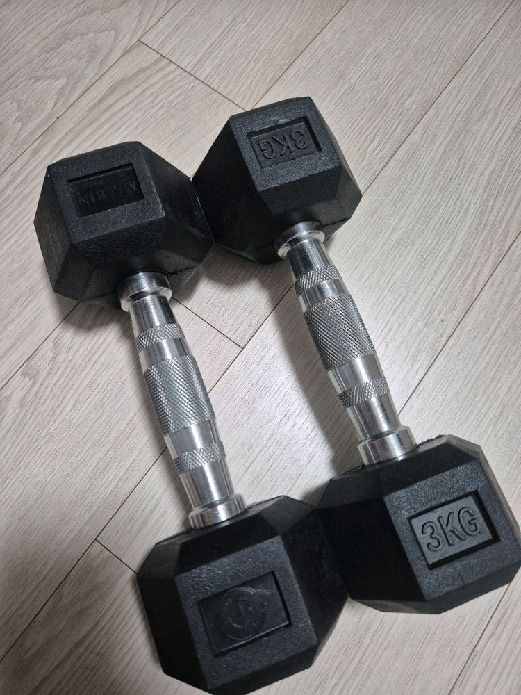 멜킨 3kg 아령 덤벨 2개--1