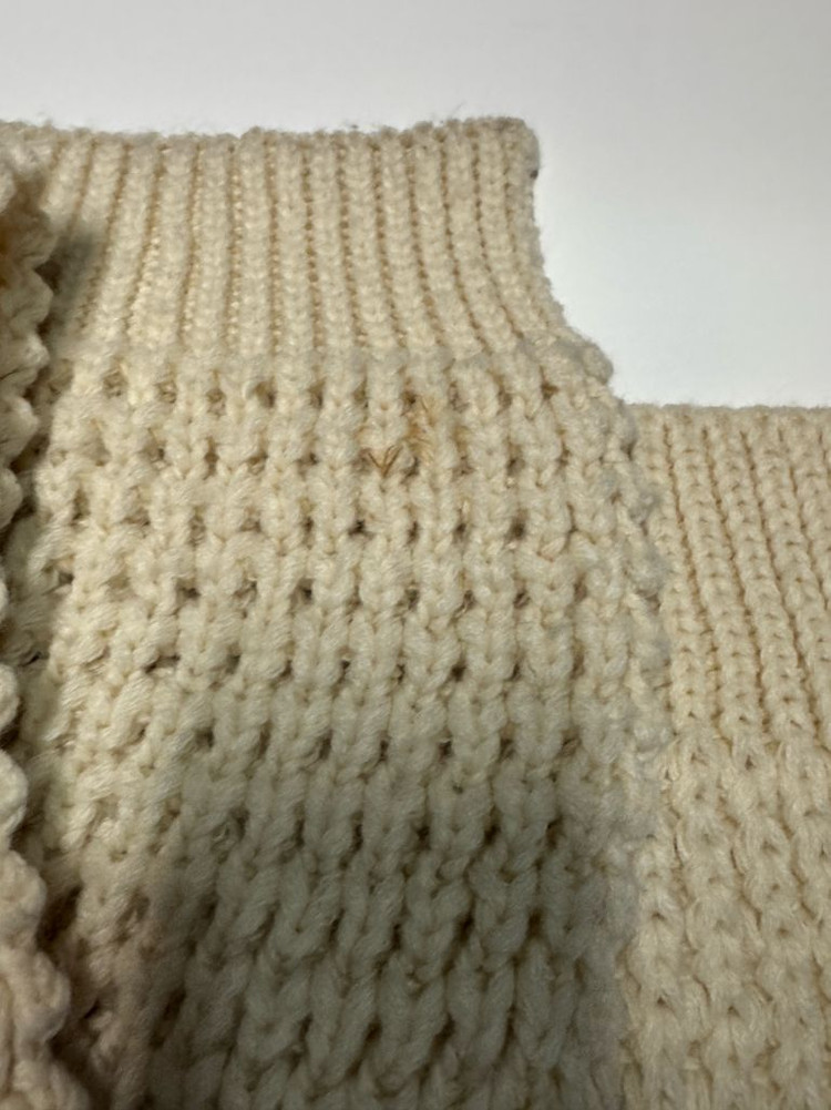 여성 톰보이 Tomboy 베이지 와플 머플러 목도리 이미지