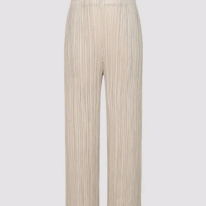 이세이미야케 플리츠플리즈 바지 시커바텀1 팬츠 라이트베이지