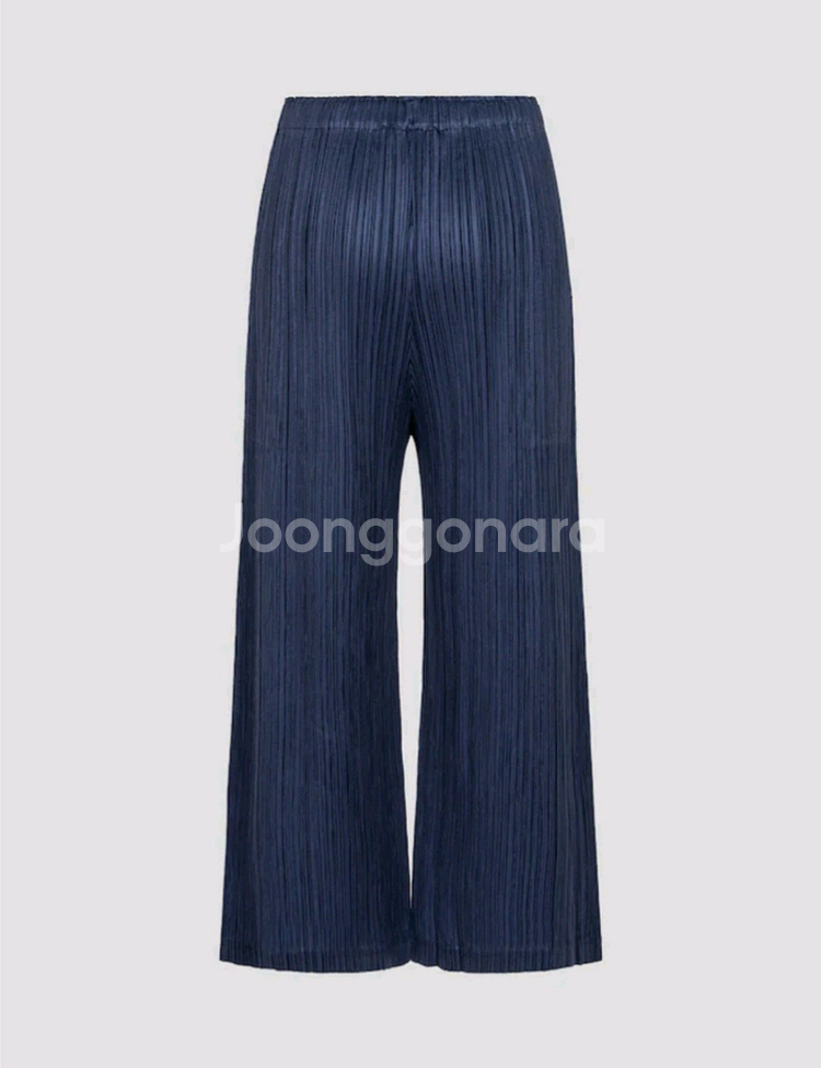 이세이미야케 플리츠플리즈 바지 시커바텀1 팬츠 네이비 4사이즈--1