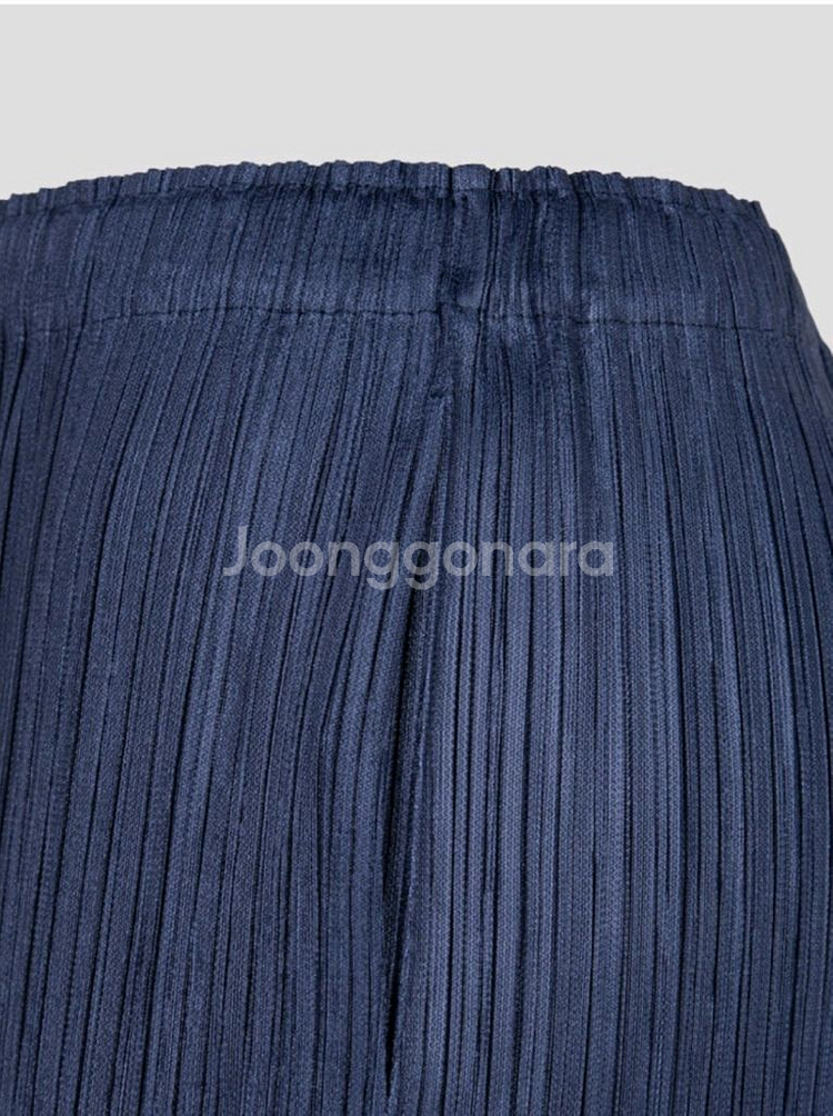 이세이미야케 플리츠플리즈 바지 시커바텀1 팬츠 네이비 4사이즈--3