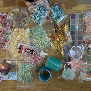 레진재료 비즈공예 슬라임스팽글 홀로그램시트지 레진공예