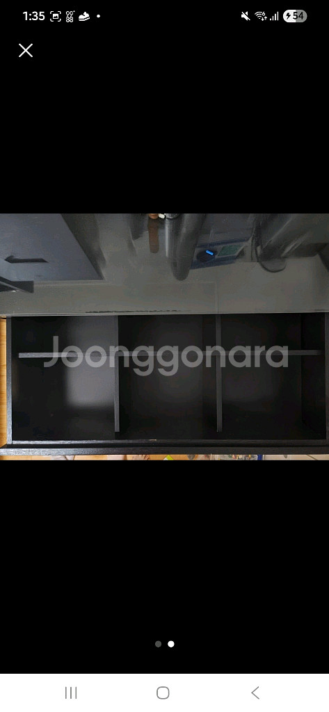 3단 서랍장 블랙--1