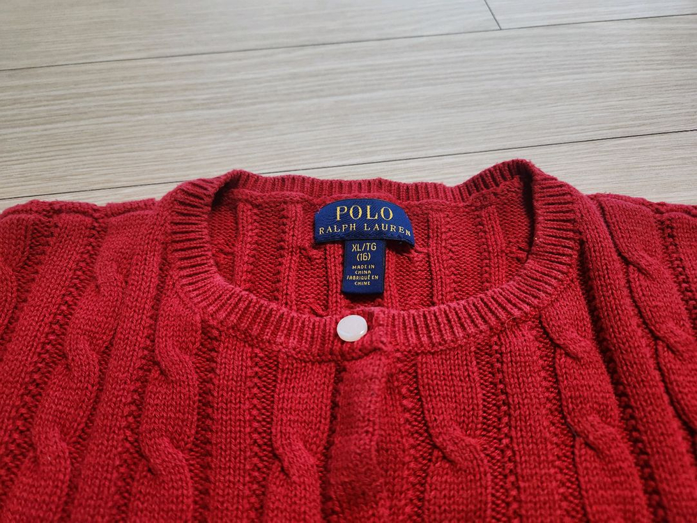 폴로걸즈 케이블 니트 스웨터 XL--1