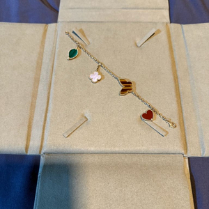 18k 원석(마더오브펄, 타이거아이, 말라카이트, 커넬리언) 팔찌