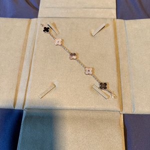 18k 원석(그레이마더오브펄), 천연다이아 팔찌