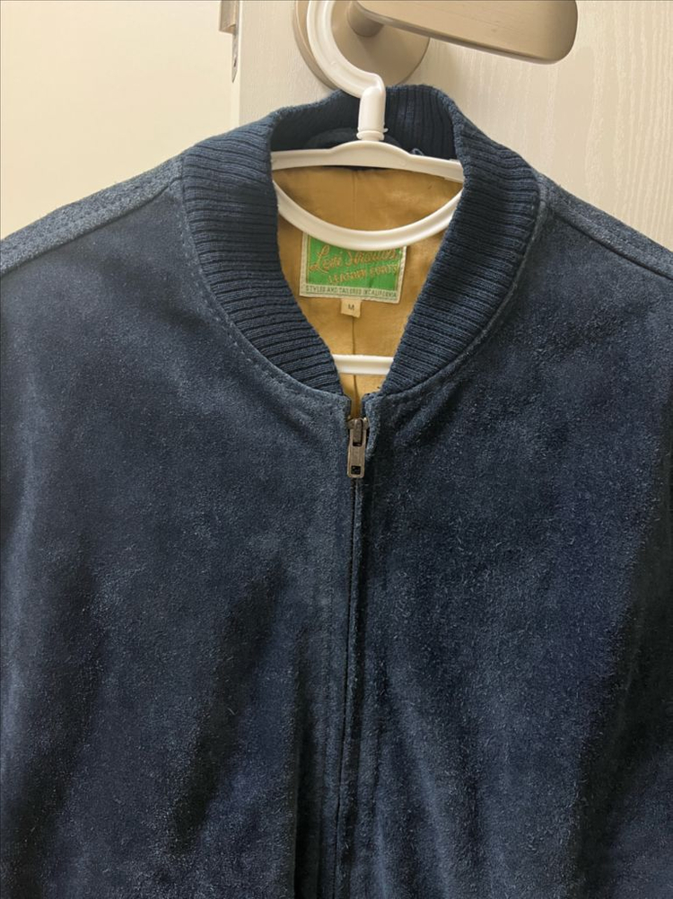 리바이스빈티지클로딩 lvc1960 마졸리카 블루 스웨이드 가죽자켓 M--1