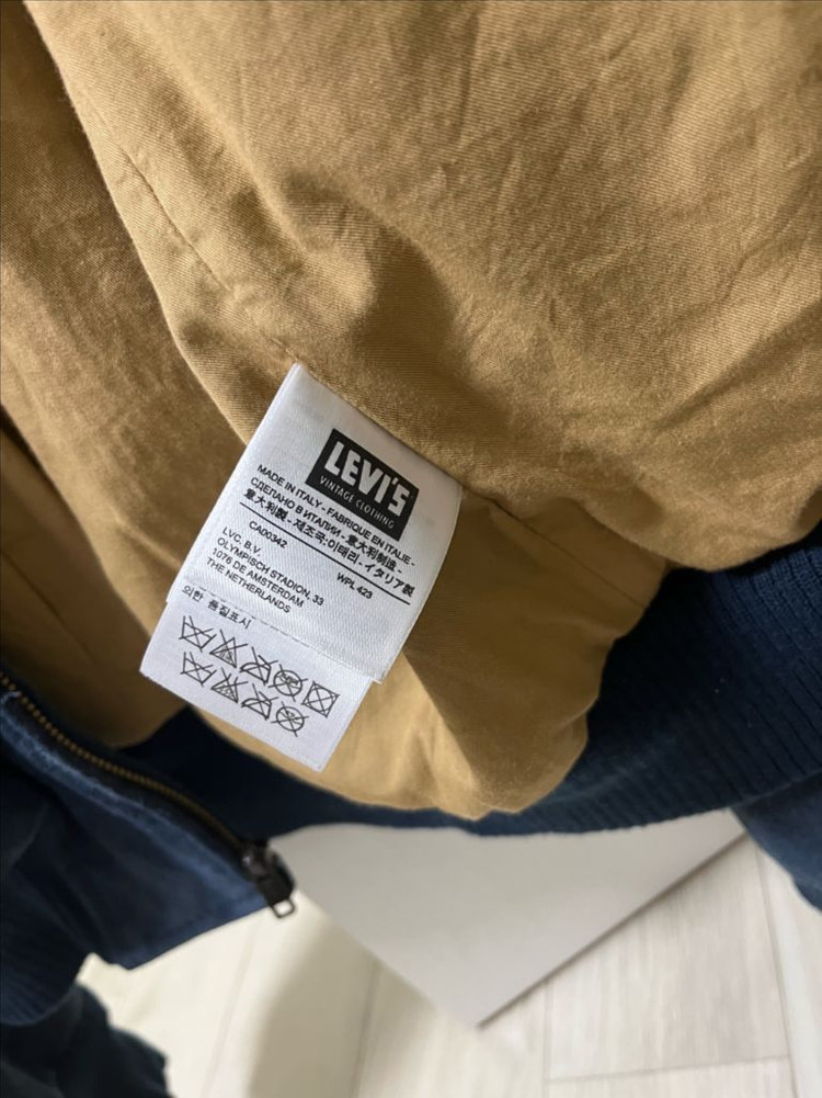 리바이스빈티지클로딩 lvc1960 마졸리카 블루 스웨이드 가죽자켓 M--8