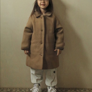 비엔어비엔 유아 모직 코트 L 베이지 이미지