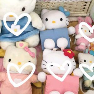 고전 키티 pvc 파우치 카오하나 월포켓 행거 세트