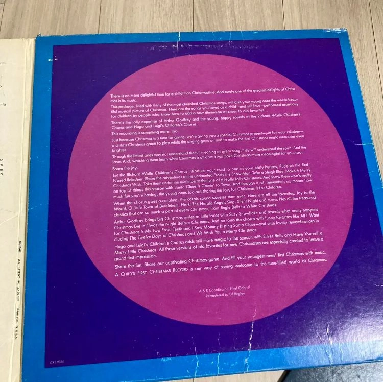 빈티지 크리스마스 lp 바이닐 2lp 이미지
