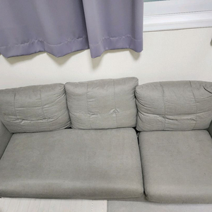 3인용 그레이 패브릭 소파 나눔합니다