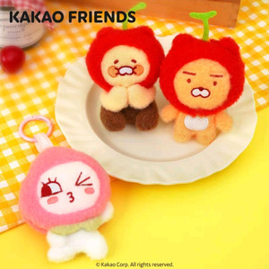 카카오프렌즈 중국 한정 라이언 춘식이 인형 키링 미개봉 새상품