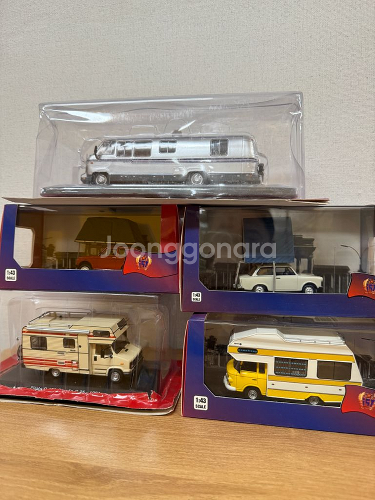 캠핑카 캠핑 트레일러 카라반 다이캐스트 1/64 1/43 스케일 미니카 모형 판매--0