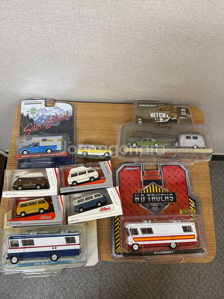 캠핑카 캠핑 트레일러 카라반 다이캐스트 1/64 1/43 스케일 미니카 모형 판매--1