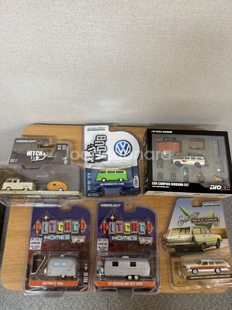 캠핑카 캠핑 트레일러 카라반 다이캐스트 1/64 1/43 스케일 미니카 모형 판매--4