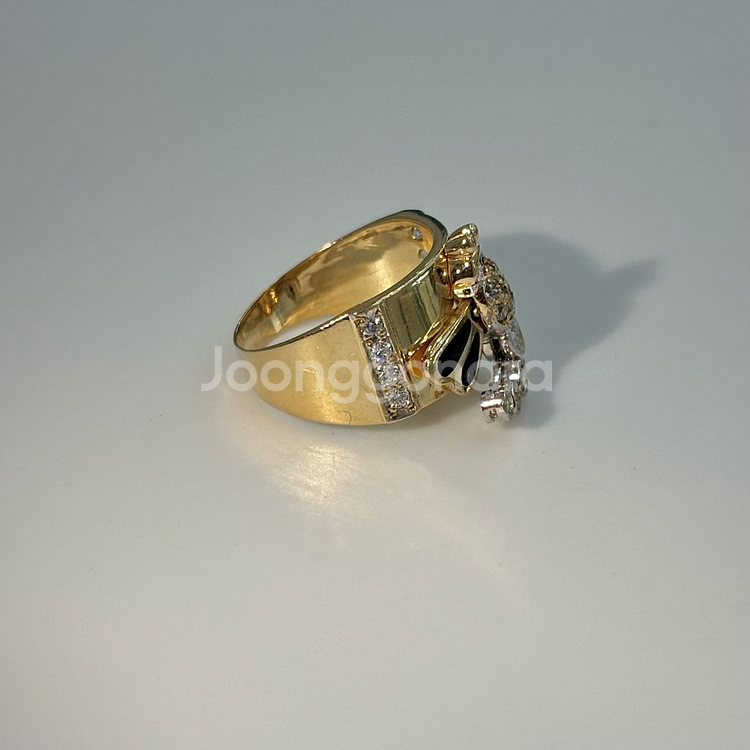 14k 특이한 잠자리 반지--2