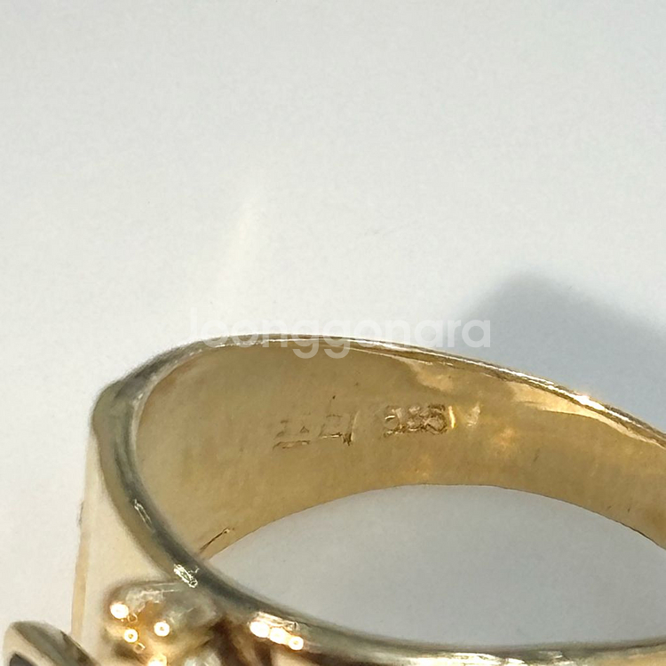 14k 특이한 잠자리 반지--4