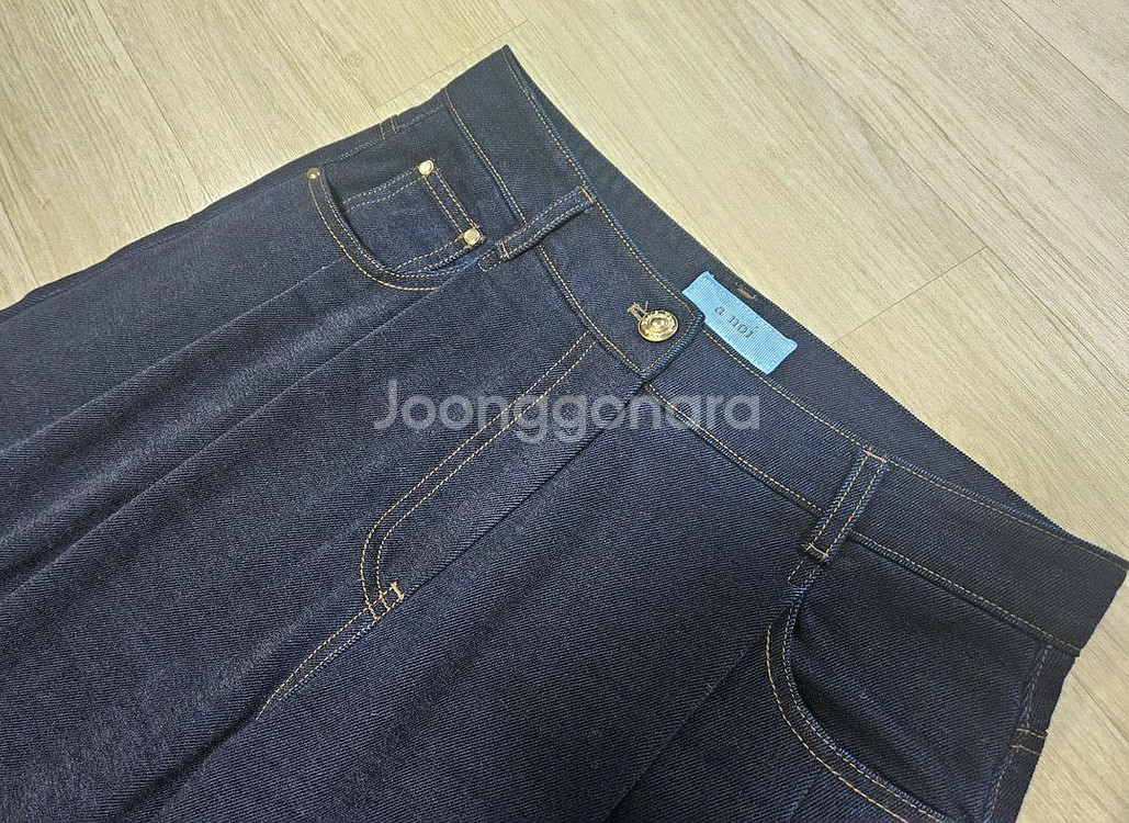 벨벳기모 와이드 진팬츠 55(가격조정완료)--5