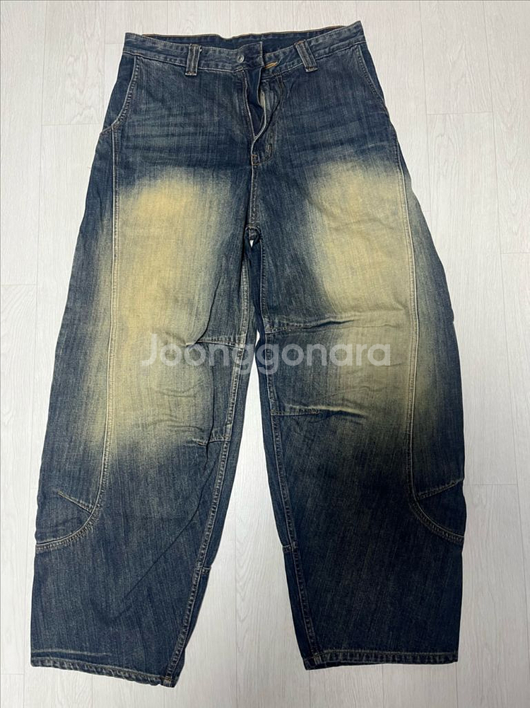노운 커브드 데님 팬츠--1