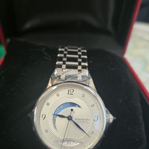 몽블랑 마이스터스튁리 1858 달력 시계 이미지