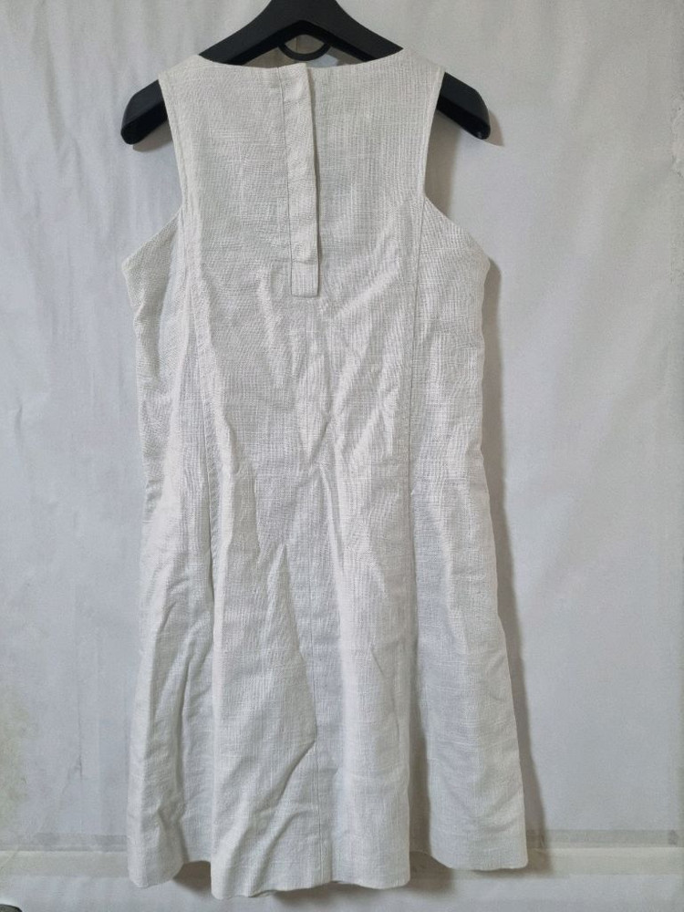 자인페이우 린넨 민소매 원피스 아이보리--1