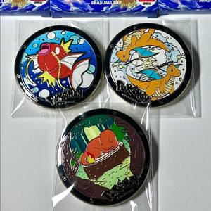 포켓몬 샤브올데이 캔뱃지 파이리 망나뇽 잉어킹 포켓몬스터 굿즈 한정판