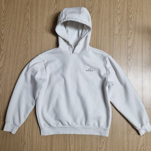 아이더 우먼 베이직 크림 후드티셔츠 90