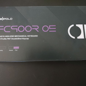 레오폴드 FC900R OE 적축 블랙 퍼플 영문 이미지