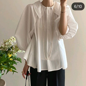 로즈베이 베라 겹카라 블라우스